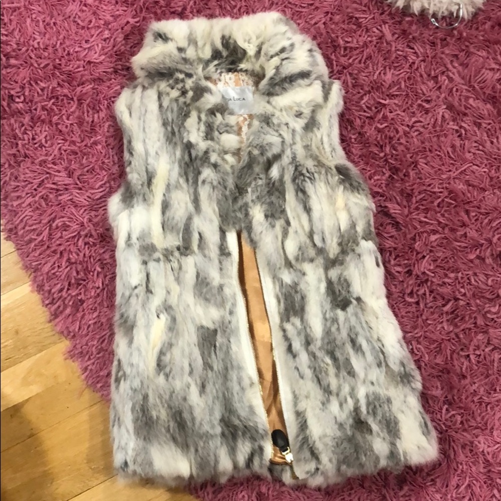 Rabbit hair vest